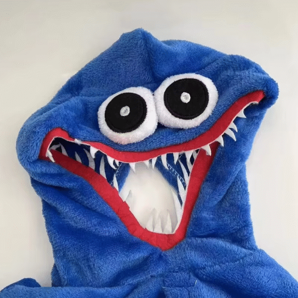 Update style Kids Pajamas Huggie Cosplay Costume Anime Plush Onesie - Image 3