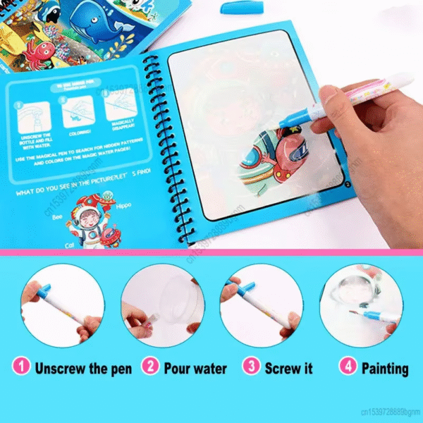 Water Painting Coloring Book