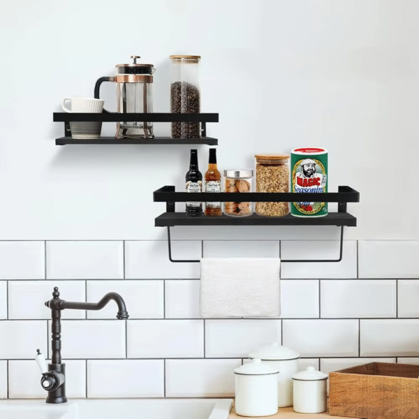 Bla Floating Shelves With - Set Of 2 Bathroom Shelves Wall Hanging - Image 4