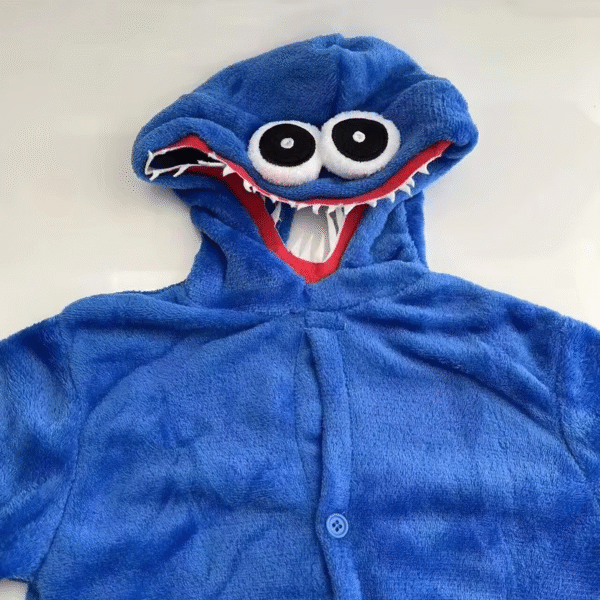 Update style Kids Pajamas Huggie Cosplay Costume Anime Plush Onesie - Image 7